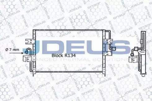 Jdeus 719M09 - Конденсатор кондиционера autosila-amz.com