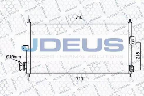 Jdeus 719M26 - Конденсатор кондиционера autosila-amz.com