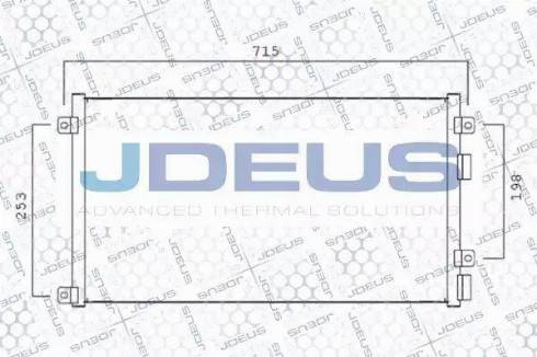 Jdeus 714M05 - Конденсатор кондиционера autosila-amz.com