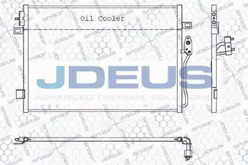 Jdeus 711M64 - Конденсатор кондиционера autosila-amz.com