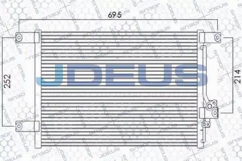 Jdeus 718M34 - Конденсатор кондиционера autosila-amz.com
