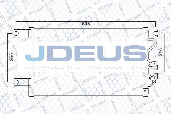 Jdeus 718M36 - Конденсатор кондиционера autosila-amz.com