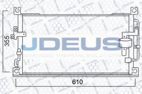 Jdeus 718M30 - Конденсатор кондиционера autosila-amz.com