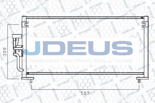 Jdeus 718M29 - Конденсатор кондиционера autosila-amz.com