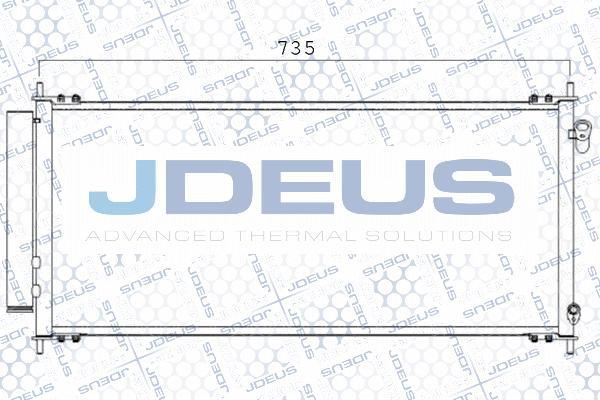 Jdeus 713M36 - Конденсатор кондиционера autosila-amz.com