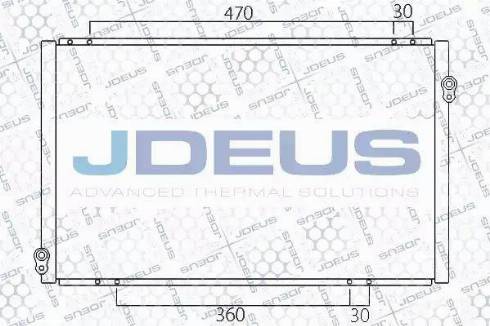 Jdeus 713M23 - Конденсатор кондиционера autosila-amz.com