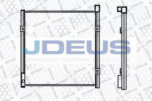 Jdeus 713N16 - Конденсатор кондиционера autosila-amz.com