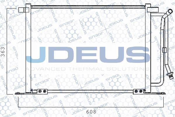 Jdeus 712M07 - Конденсатор кондиционера autosila-amz.com