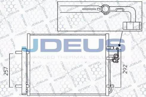 Jdeus 712M32 - Конденсатор кондиционера autosila-amz.com