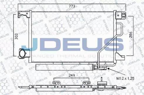 Jdeus 717M43 - Конденсатор кондиционера autosila-amz.com