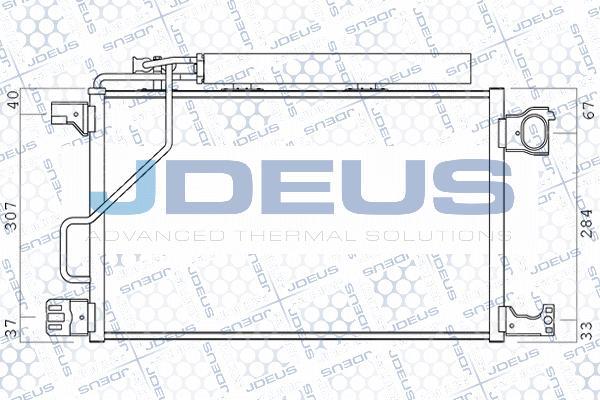 Jdeus 717M55 - Конденсатор кондиционера autosila-amz.com