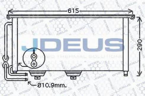 Jdeus 717M50 - Конденсатор кондиционера autosila-amz.com