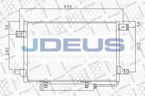 Jdeus 717M76 - Конденсатор кондиционера autosila-amz.com
