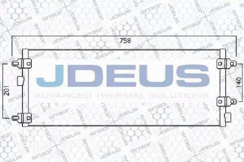 Jdeus 736M05 - Конденсатор кондиционера autosila-amz.com