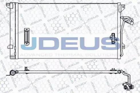 Jdeus 730M57 - Конденсатор кондиционера autosila-amz.com
