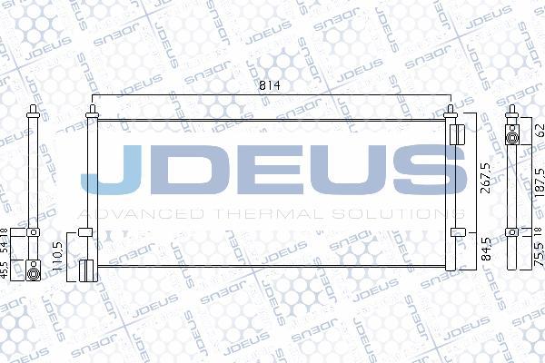 Jdeus 731M06 - Конденсатор кондиционера autosila-amz.com