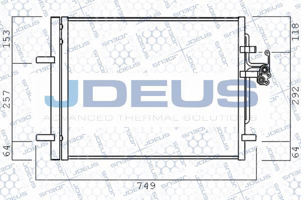 Jdeus 731M19 - Конденсатор кондиционера autosila-amz.com