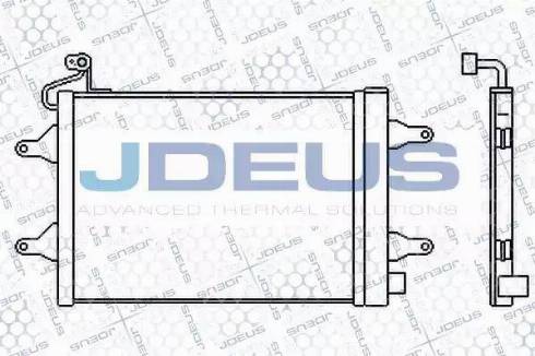 Jdeus 738M02 - Конденсатор кондиционера autosila-amz.com