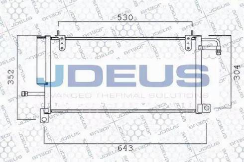 Jdeus 725B08 - Конденсатор кондиционера autosila-amz.com