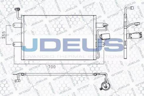 Jdeus 725M18 - Конденсатор кондиционера autosila-amz.com