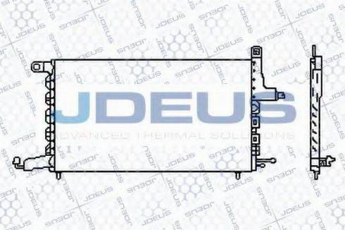 Jdeus 725M17 - Конденсатор кондиционера autosila-amz.com