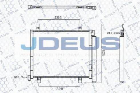 Jdeus 725M31 - Конденсатор кондиционера autosila-amz.com