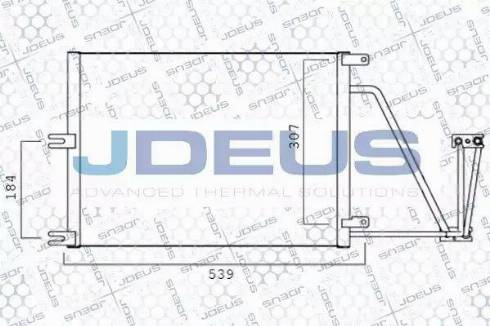Jdeus 720M50 - Конденсатор кондиционера autosila-amz.com