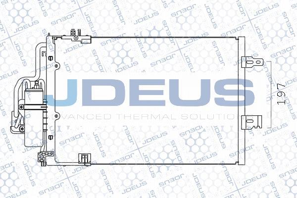 Jdeus 720M53 - Конденсатор кондиционера autosila-amz.com