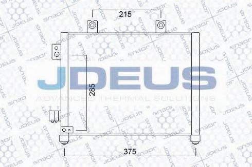 Jdeus 720M52 - Конденсатор кондиционера autosila-amz.com