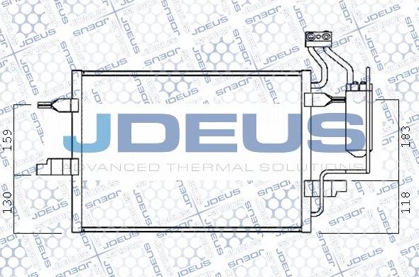 Jdeus 720M10 - Конденсатор кондиционера autosila-amz.com