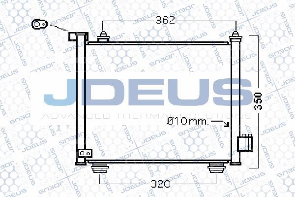 Jdeus 720M11 - Конденсатор кондиционера autosila-amz.com