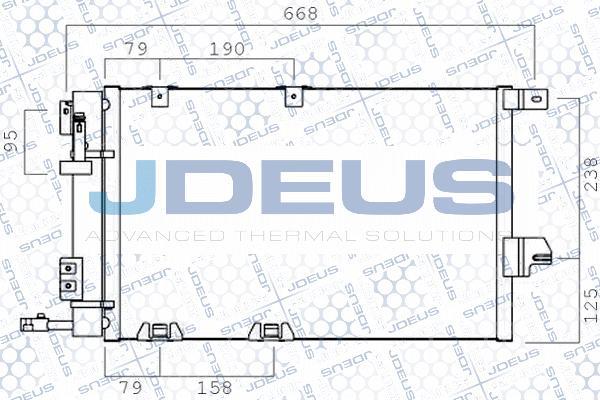 Jdeus 720M30 - Конденсатор кондиционера autosila-amz.com