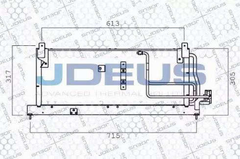 Jdeus 720M26 - Конденсатор кондиционера autosila-amz.com