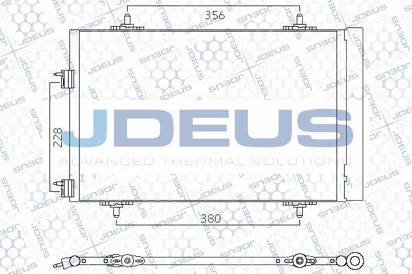 Jdeus 721M51 - Конденсатор кондиционера autosila-amz.com