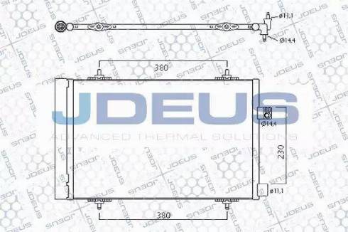 Jdeus 721M52 - Конденсатор кондиционера autosila-amz.com