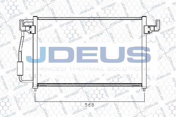 Jdeus 721M28 - Конденсатор кондиционера autosila-amz.com