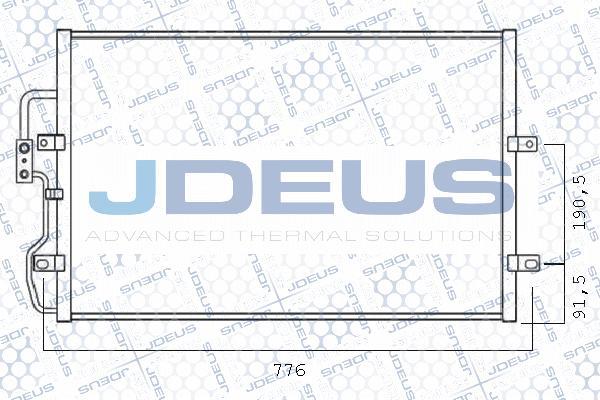 Jdeus 721M23 - Конденсатор кондиционера autosila-amz.com
