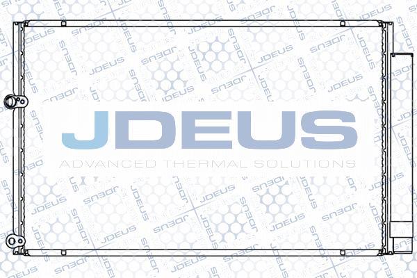 Jdeus 728M54 - Конденсатор кондиционера autosila-amz.com