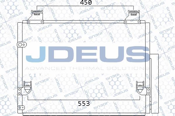 Jdeus 728M66 - Конденсатор кондиционера autosila-amz.com