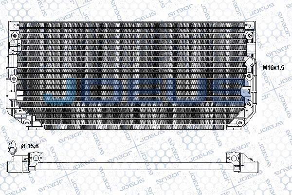 Jdeus 728M26 - Конденсатор кондиционера autosila-amz.com