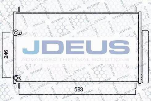 Jdeus 728M70 - Конденсатор кондиционера autosila-amz.com