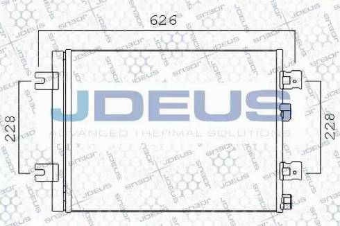 Jdeus 723M56 - Конденсатор кондиционера autosila-amz.com