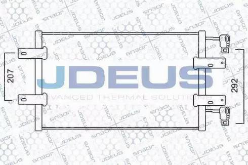 Jdeus 723M60 - Конденсатор кондиционера autosila-amz.com