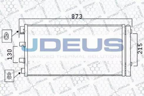 Jdeus 723M33 - Конденсатор кондиционера autosila-amz.com