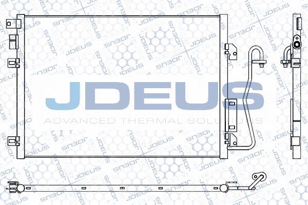 Jdeus 723M72 - Конденсатор кондиционера autosila-amz.com