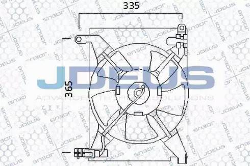 Jdeus EV56M101 - Вентилятор, охлаждение двигателя autosila-amz.com