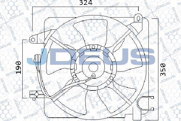 Jdeus EV56M110 - Вентилятор, охлаждение двигателя autosila-amz.com