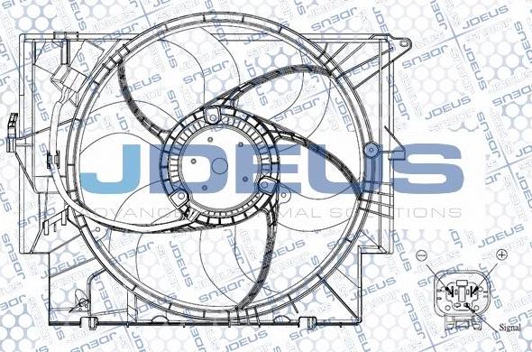 Jdeus EV0050680 - Вентилятор, охлаждение двигателя autosila-amz.com