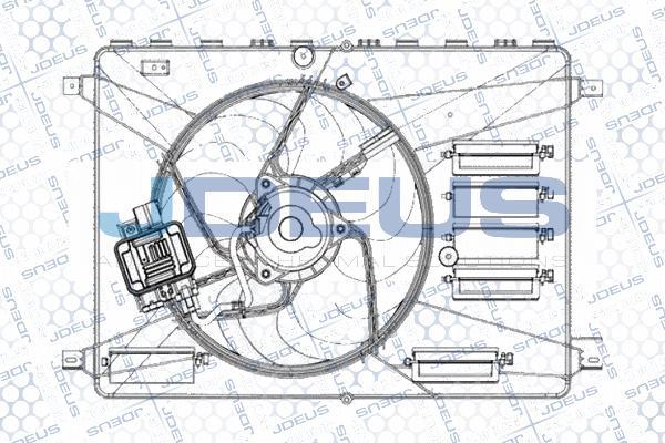 Jdeus EV0121270 - Вентилятор, охлаждение двигателя autosila-amz.com