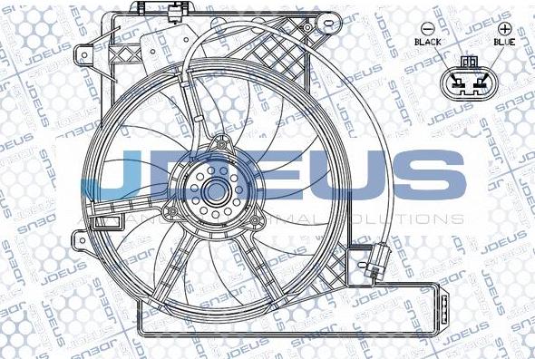 Jdeus EV0200920 - Вентилятор, охлаждение двигателя autosila-amz.com